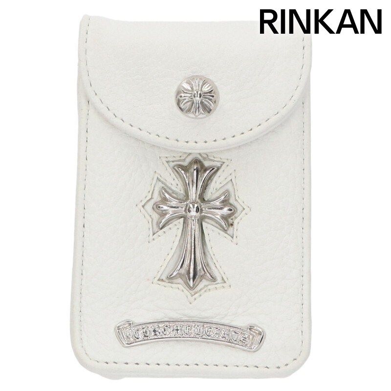 クロムハーツ BLT POUCH CIGARETTE CASE2 ロゴプレートシガレットレザーケース メンズ