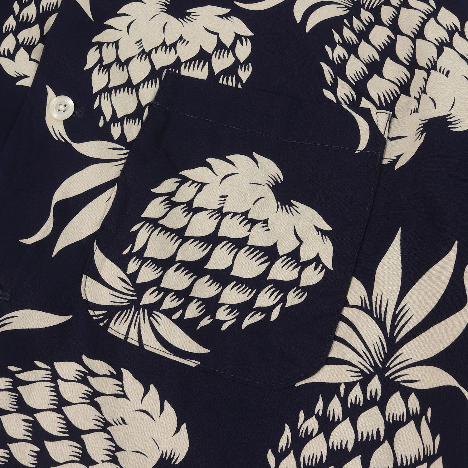 SUN SURF サンサーフ シャツ ネイビー 紺 サイズ:L | Duke Kahanamoku