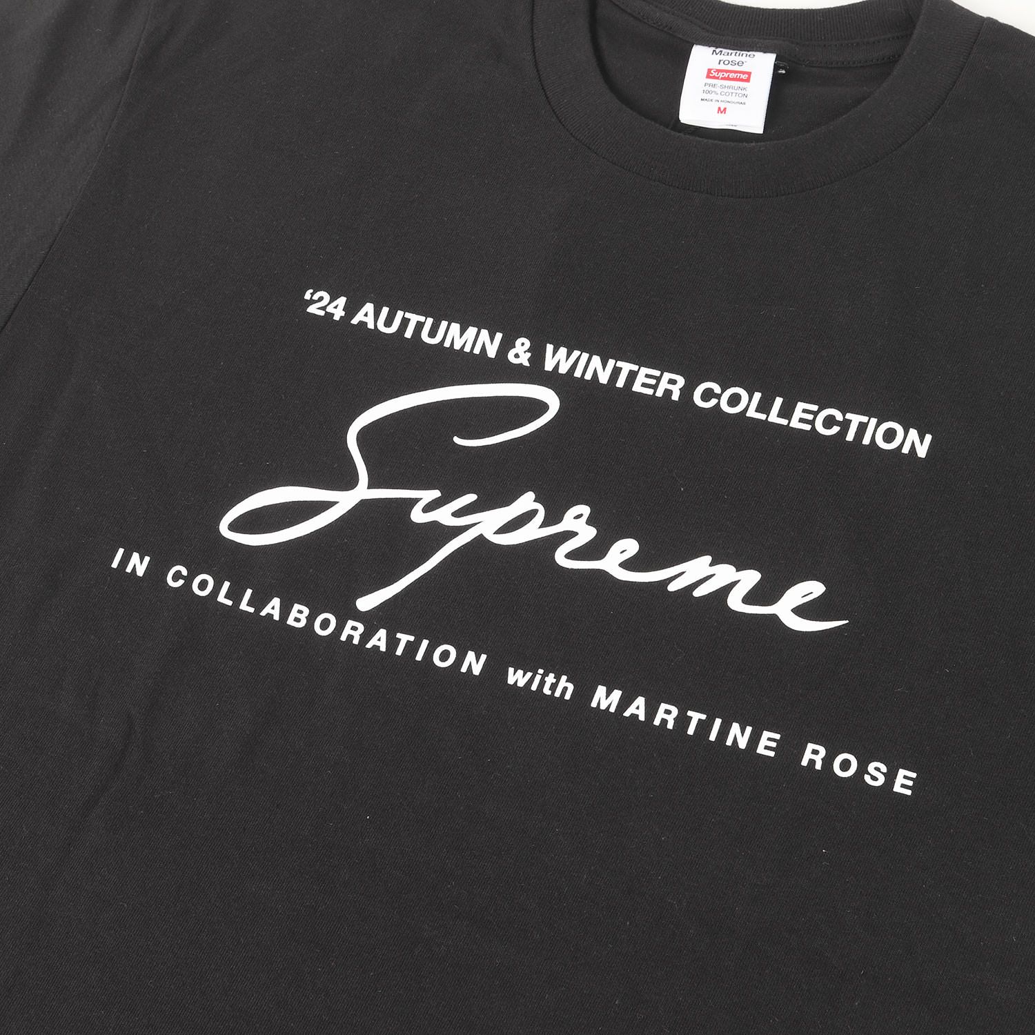 SUPREME×Martin Rose　24aw ロゴプリントTシャツ 新品】Supreme シュプリーム Tシャツ ブラック 黒 サイズ:M | 24AW