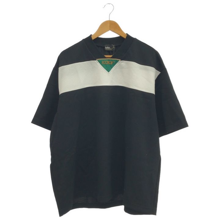 kolor 刺繍ロゴメッシュTシャツ ２４SCM-T02201 ブラック 3
