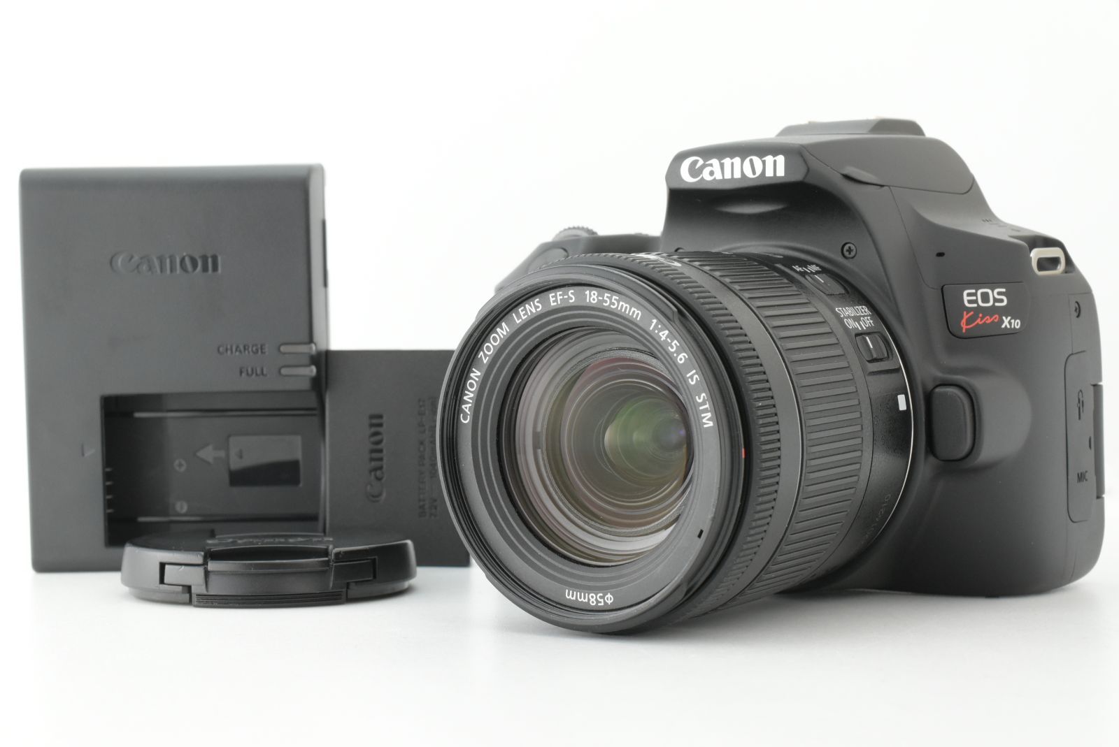 美品】シャッターカウント 3000以下 Canon EOS Kiss X10 EF-S 18-55mm