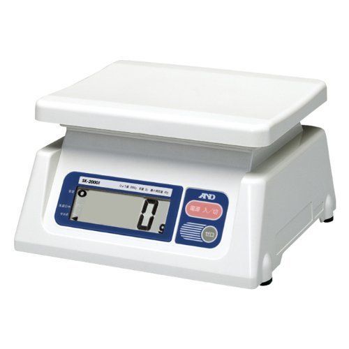 A&D 取引証明用 デジタルはかり SK-2000i-A2 ≪ひょう量:2000g 最小表示:2g 使用範囲:40g~2000g 皿寸法:230 W *190 D mm 検定付:2地域≫