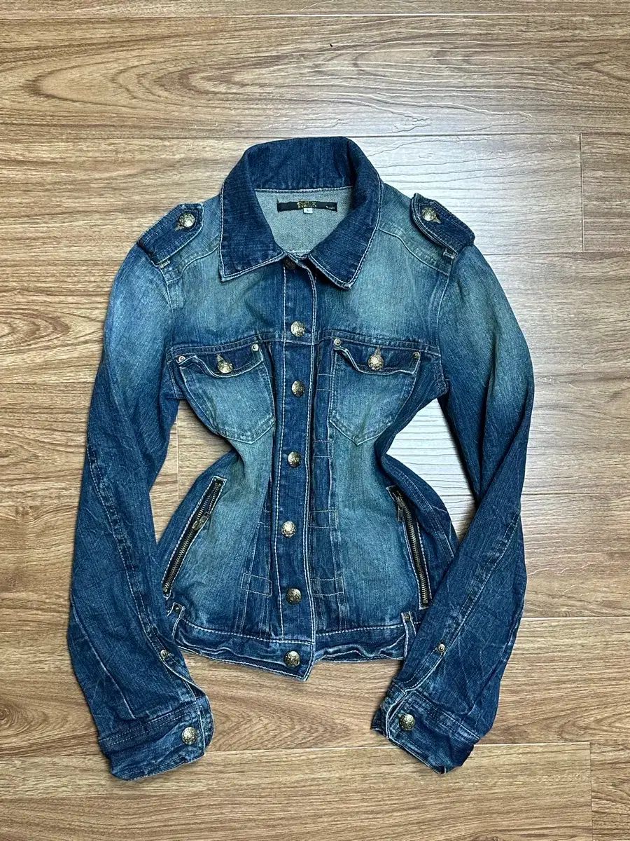 ヴィンテージ ナポレオン デニムジャケット 姉ギャル ギークシック ゴシック フェアリー グランジ Babymetalclub系 ゴス