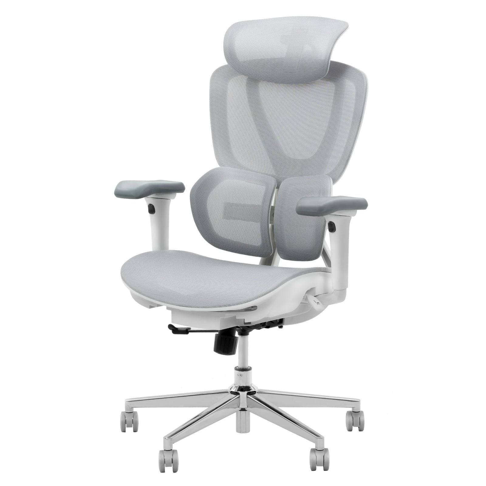 FLEXISPOT オフィスチェア デスクチェア C8 人間工学 エルゴノミクスチェア メッシュチェア 2WAY自動適応ランバーサポート 背もたれの高さ調節 シンクロロッキング 3段階固定 座面奥行調節 3Dアームレスト 3Dヘッドレスト アルミ脚 60mｍａ