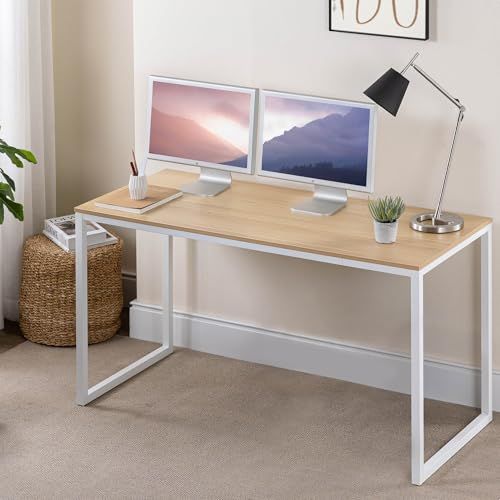 ZINUS Jennifer ワークデスク ナチュラル 幅120×奥行70×高さ70cm(旧JIS規格) Modern Studio Collection パソコンデスク ダイニングテーブル 在宅 リモート SOHO | 机 組立簡単 工具付き ジヌス |ｍａ