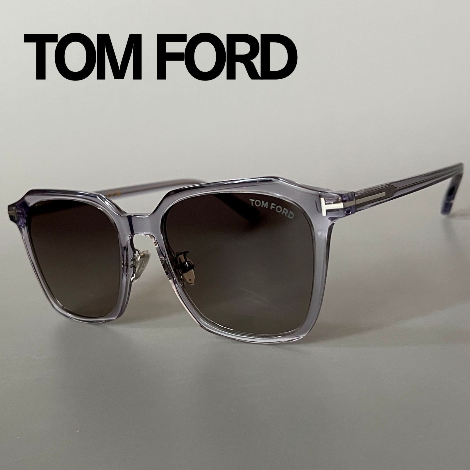 トムフォード サングラス TOM FORD クラウンパント グレー クリア スモークレンズ レディース メンズ アジアンフィット 新品 イタリア製