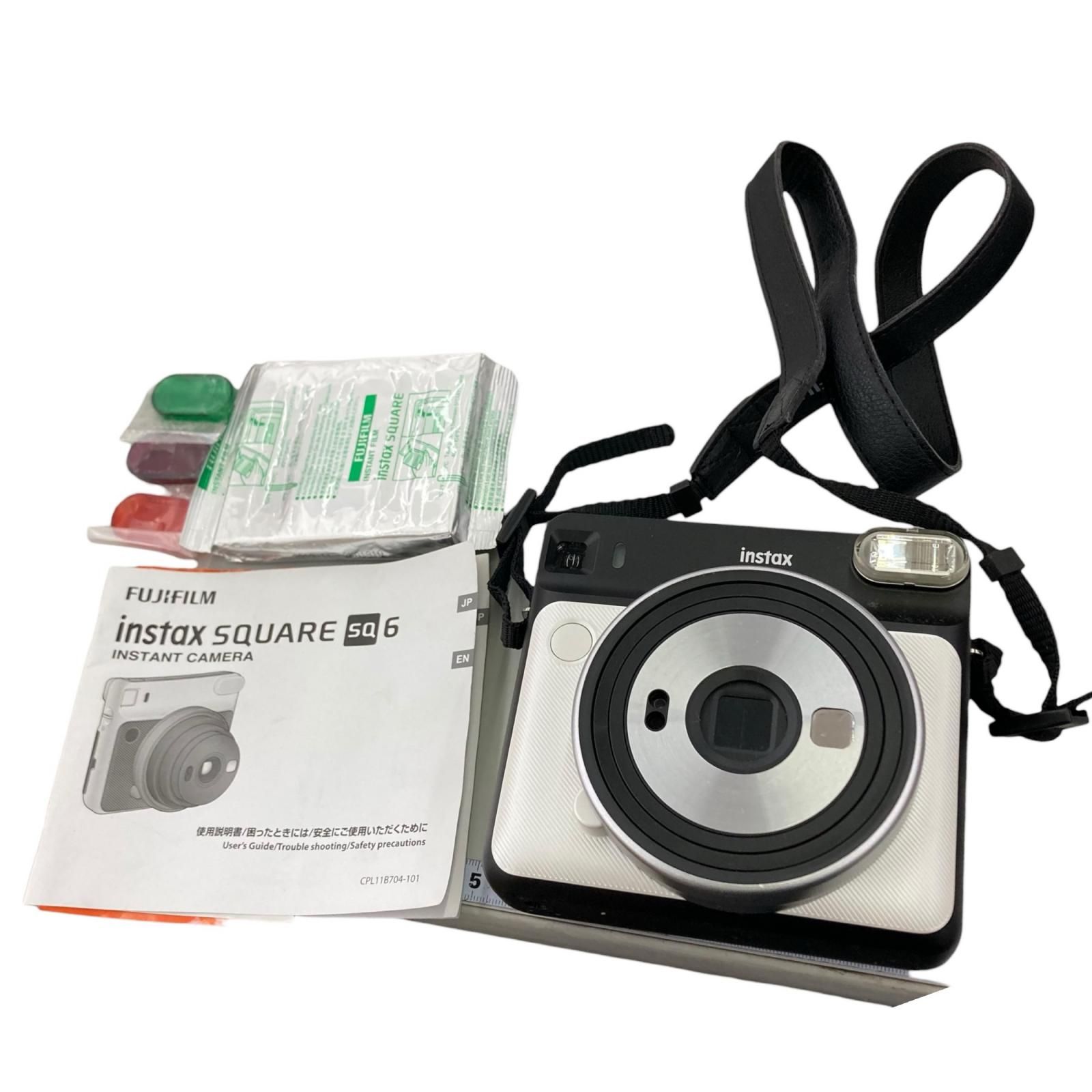 186000 動作未確認 FUJIFILM フジフィルム フィルムカメラ instax SQ6 シルバー