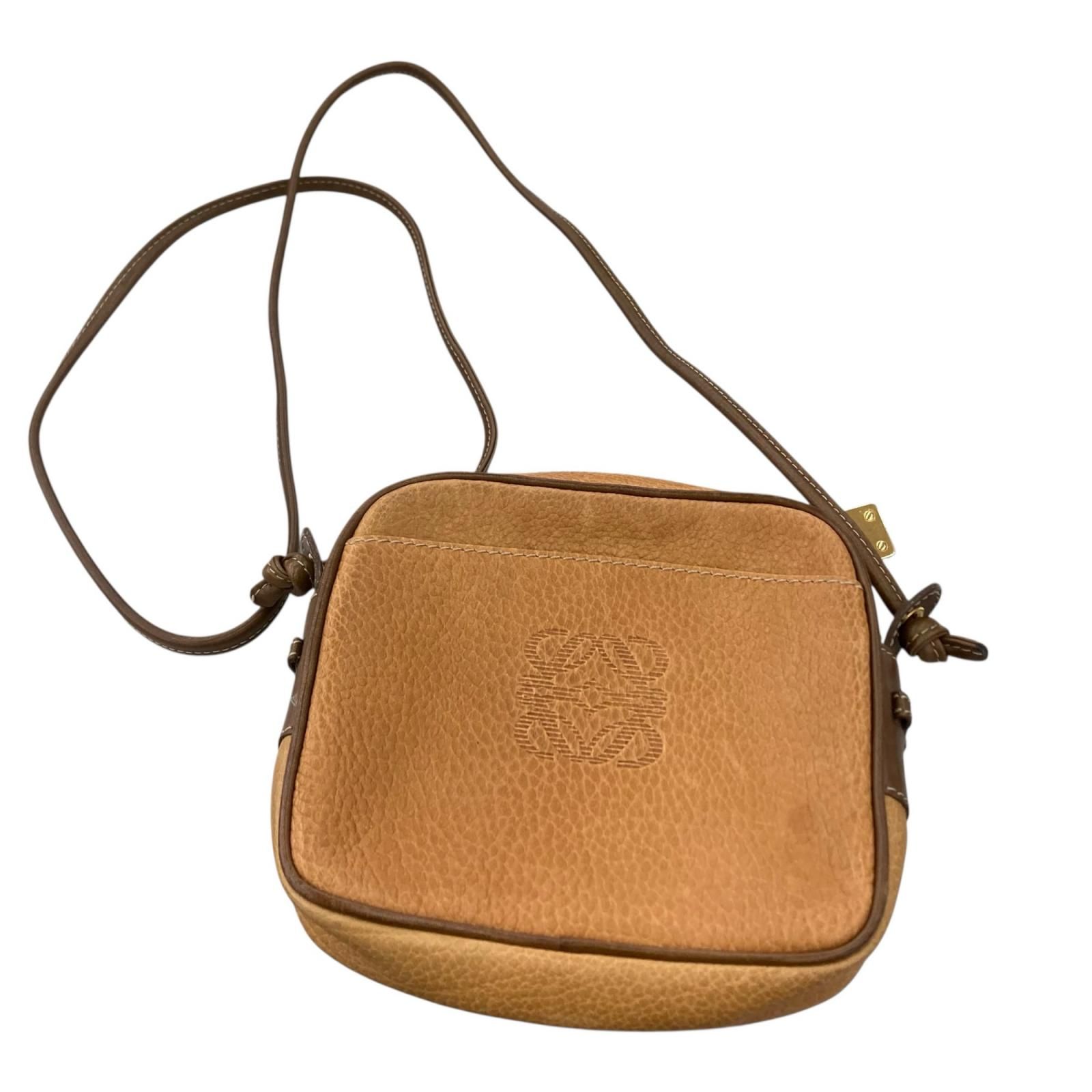 186005 LOEWE ロエベ ミニ ショルダーバッグ ブラウン レディース
