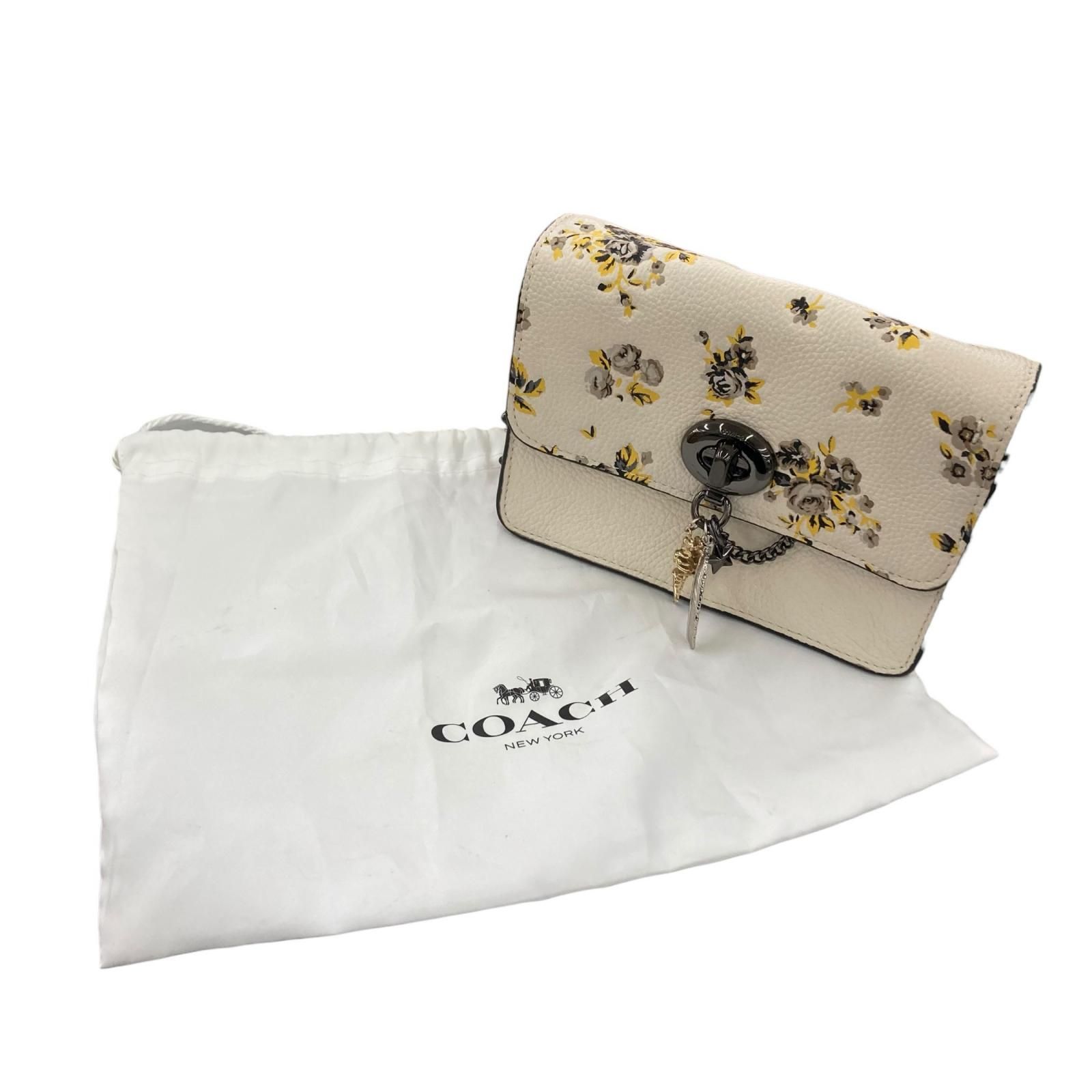 186005 COACH コーチ ミニショルダーバッグ チェーンバッグ BOWERY バワリー ホワイト/花柄 レディース 6,160円