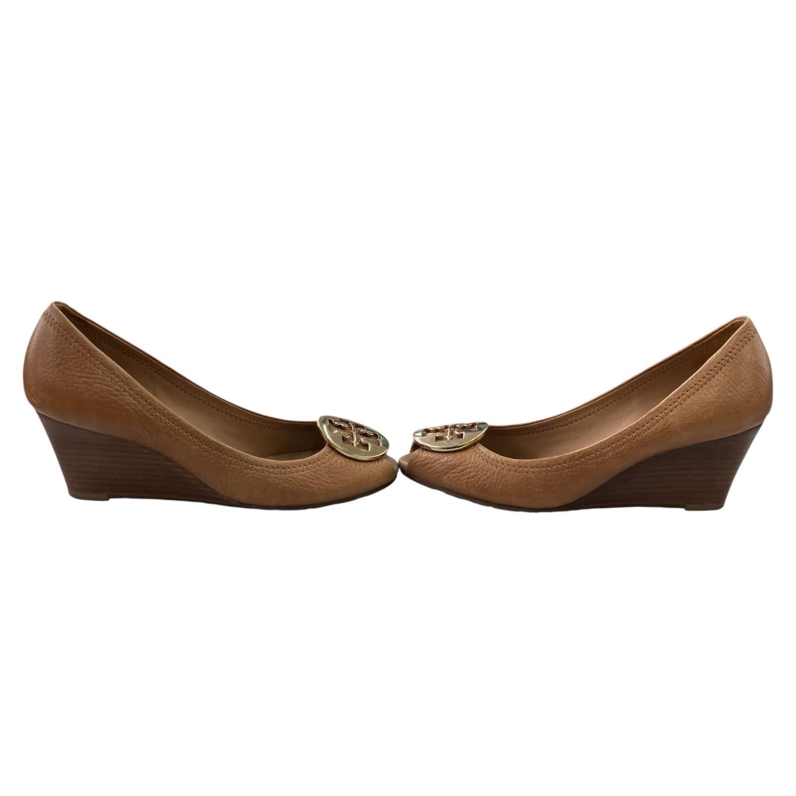 186005 現状品 Tory Burch トリーバーチ ロゴ付き オープントゥ