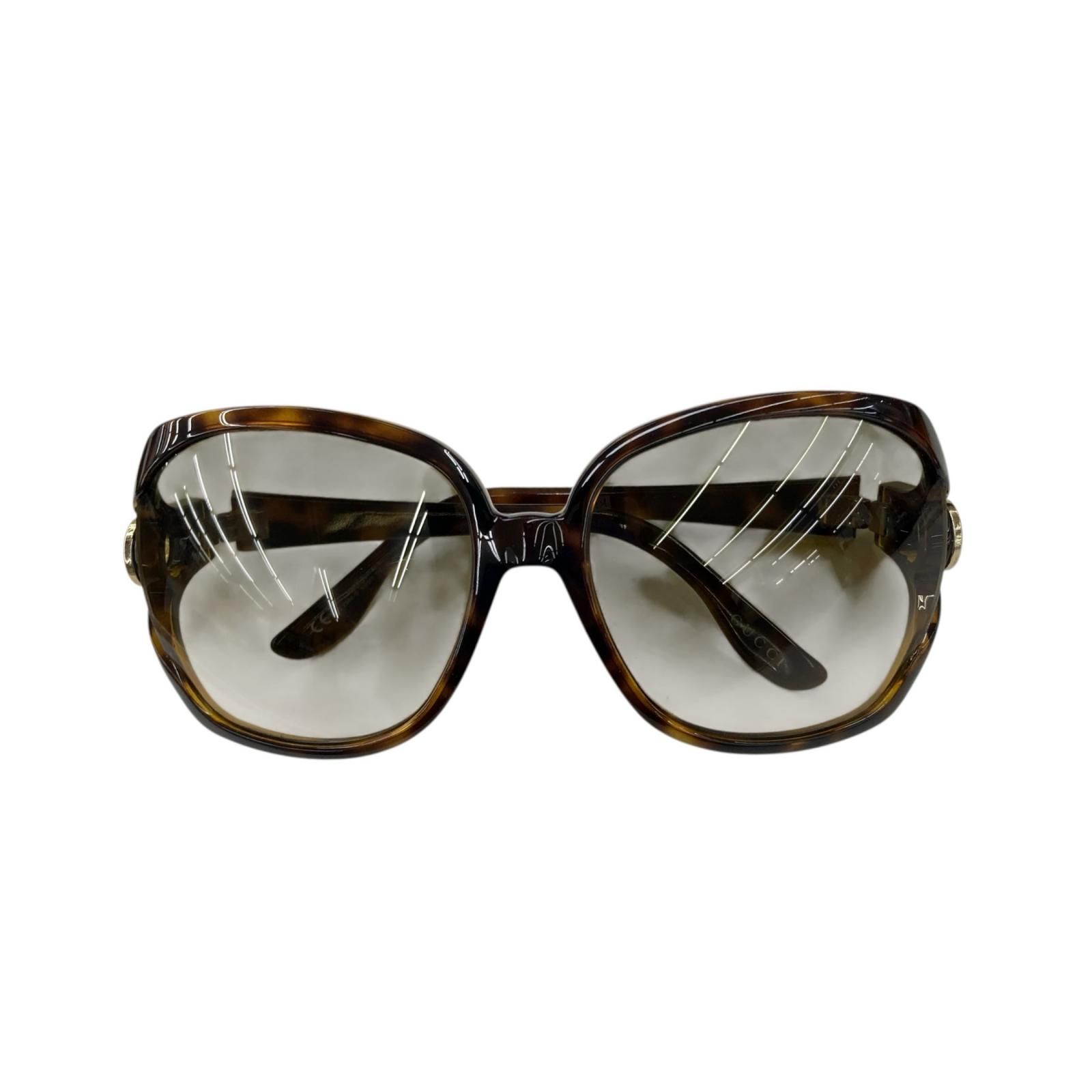 186005 現状品 GUCCI グッチ サングラス ブラウン/べっ甲柄 レディース