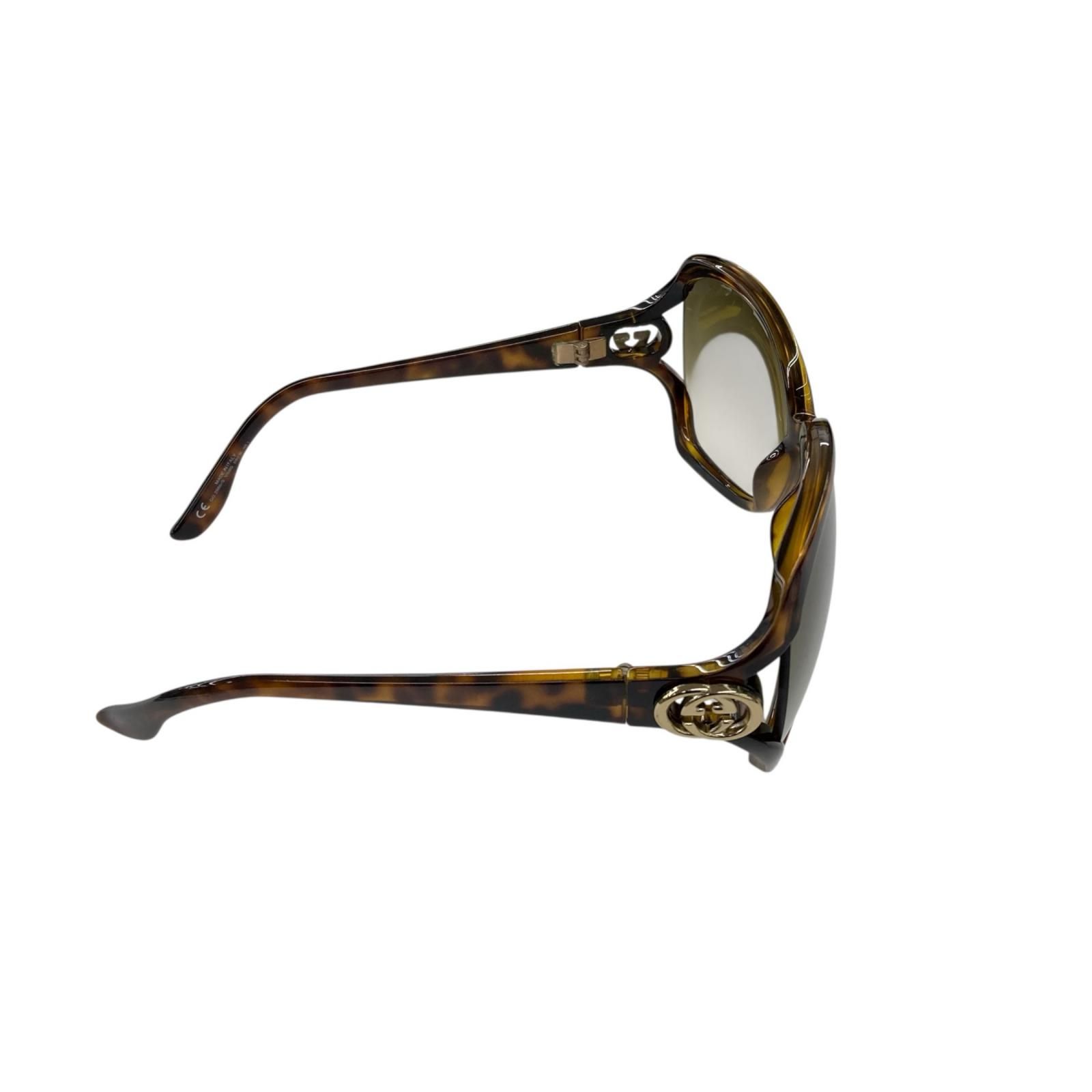186005 現状品 GUCCI グッチ サングラス ブラウン/べっ甲柄 レディース