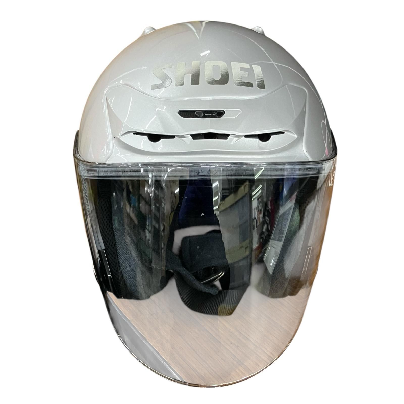 170621 現状品 SHOEI ショーエイ J-FORCEⅡ ヘルメット M シルバー 12,600円