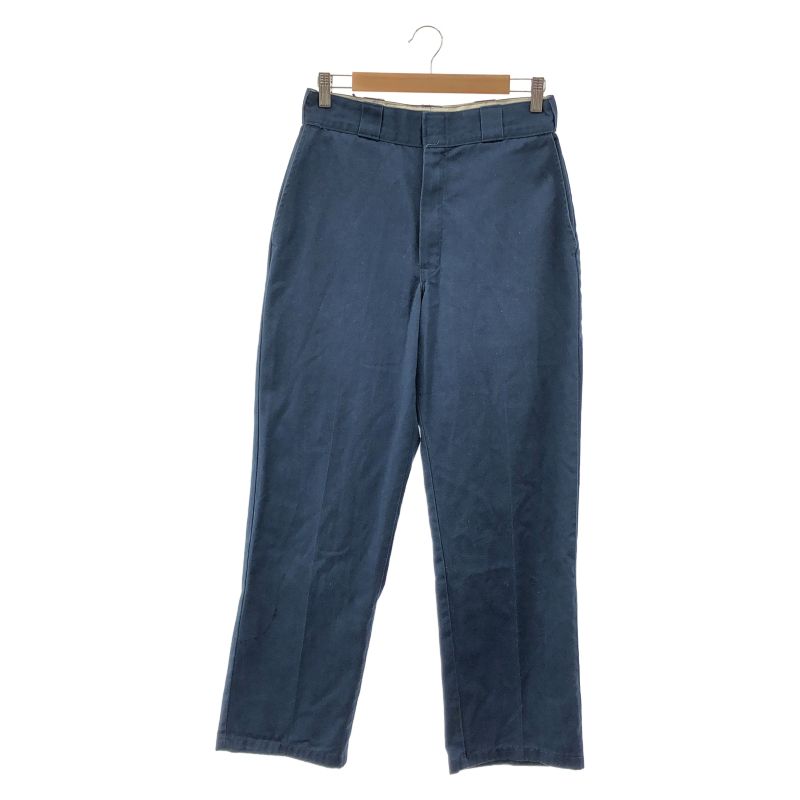 【中古】ディッキーズ 90s Dickies USA製 圧着タグ 874 ワークパンツ ネイビー サイズW32 ディッキーズ[24]