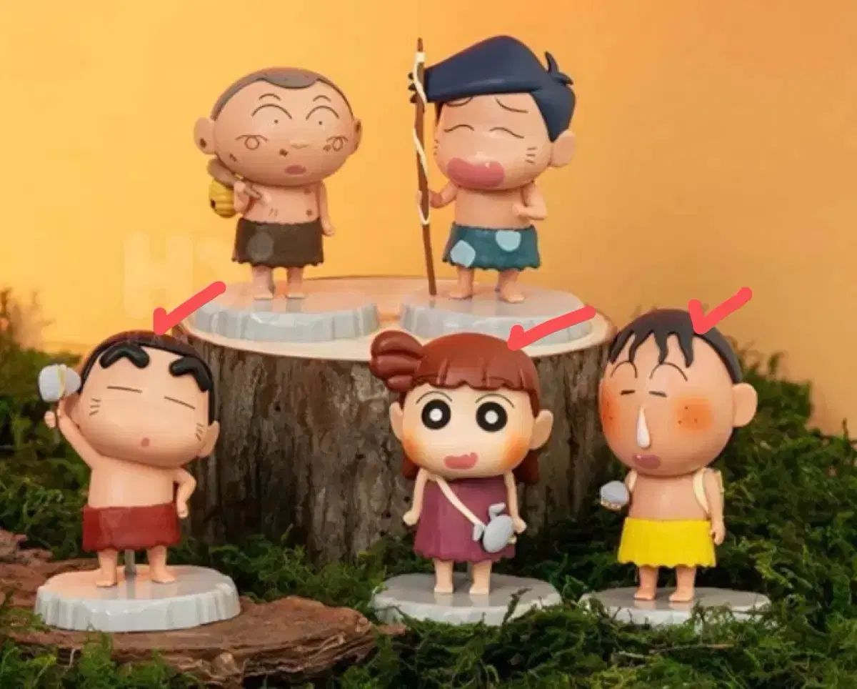 クレヨンしんちゃん 原始時代 フィギュア 3種