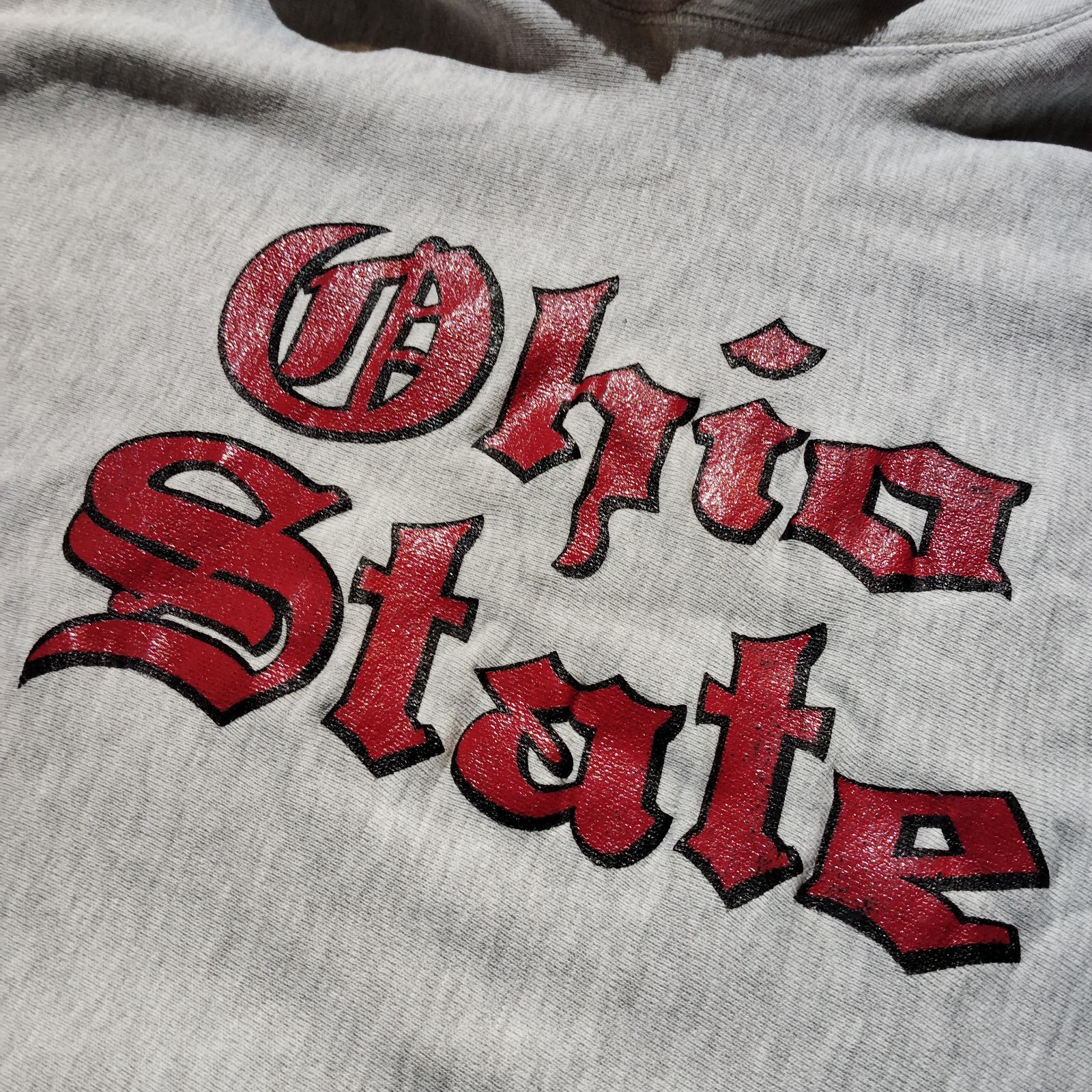 Champion 80s REVERSE WEAVE HOODIE OHIO STATE XL 目無し オールド