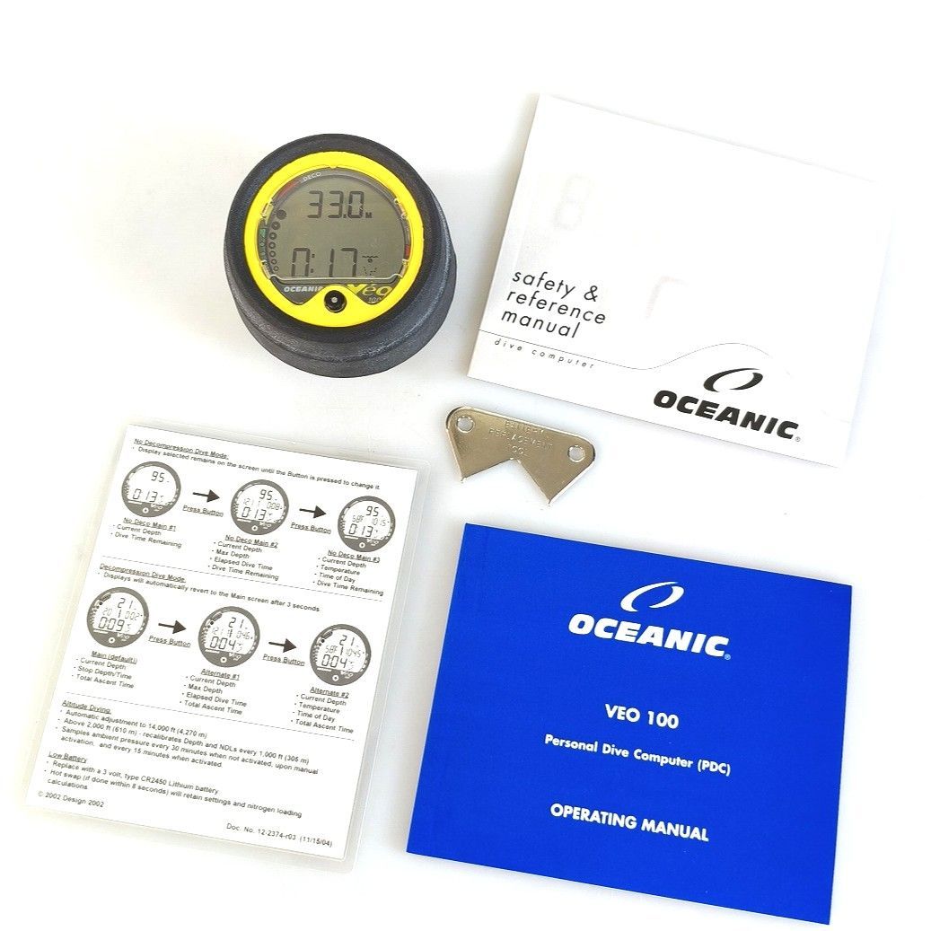 未使用 耐圧検査済 OCEANIC オーシャンニック ダイブコンピューター VEO100［DC-260109ST］