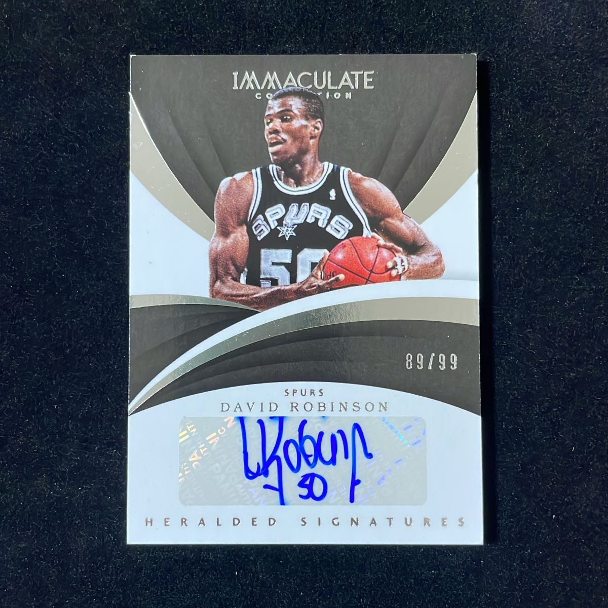 David Robinson デイビッド・ロビンソン Panini Immaculate 2017-18 /99 Auto 直筆 サイン スパーズ Spurs