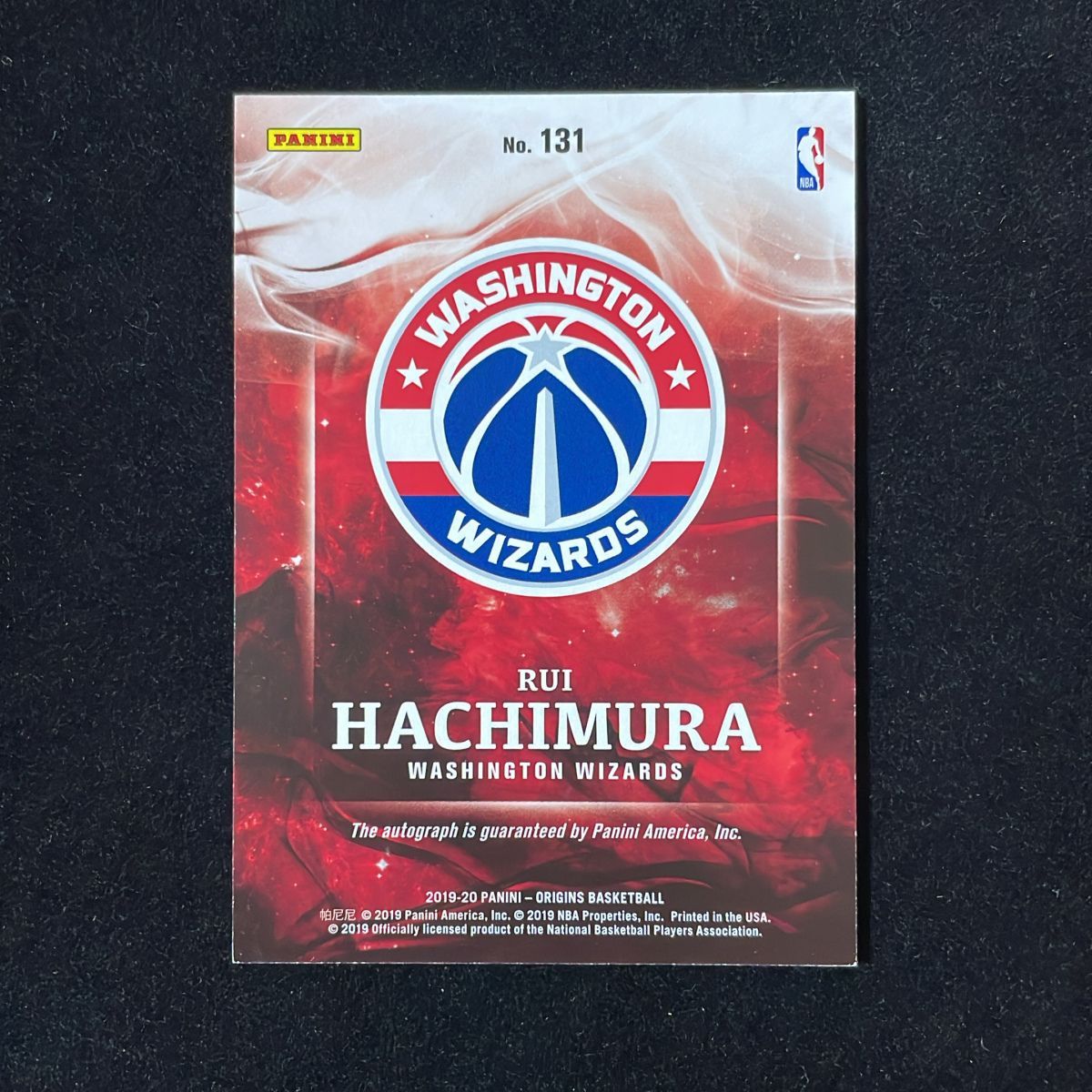 八村塁 Hachimura Rui Panini Origins 2019-20 /49 RC ルーキーカード