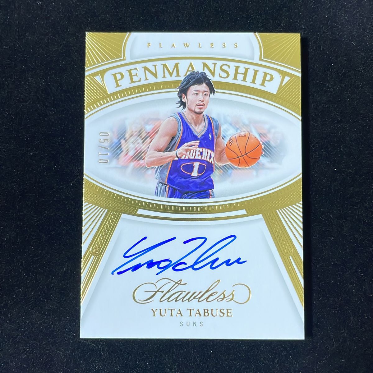 【10枚限定】田臥勇太 Tabuse Yuta Panini Flawless 2023-24 /10 Gold Auto サイン 直筆 サンズ Suns