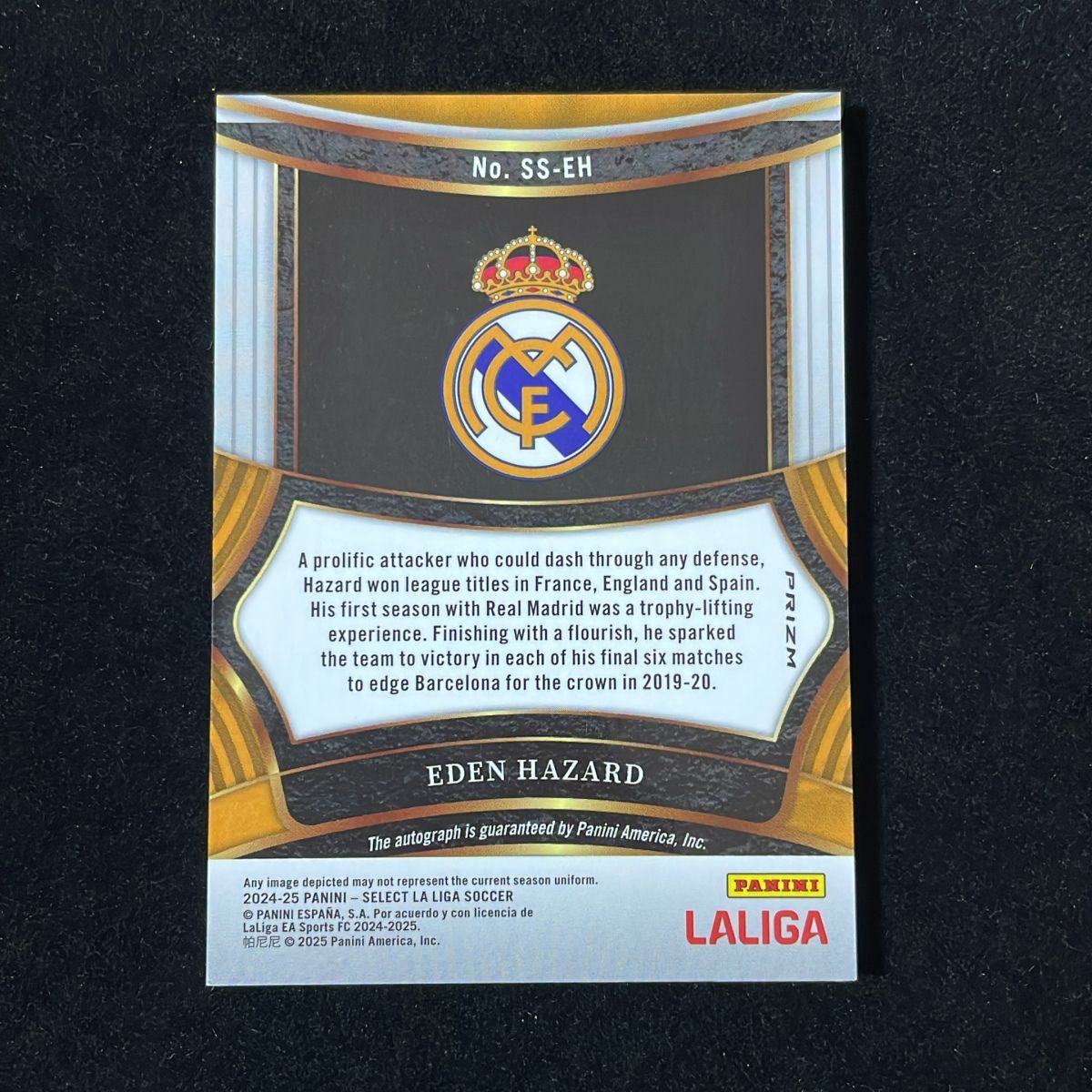 HOT，新品 Eden Hazard エデン・アザール Panini Select La Liga 2024