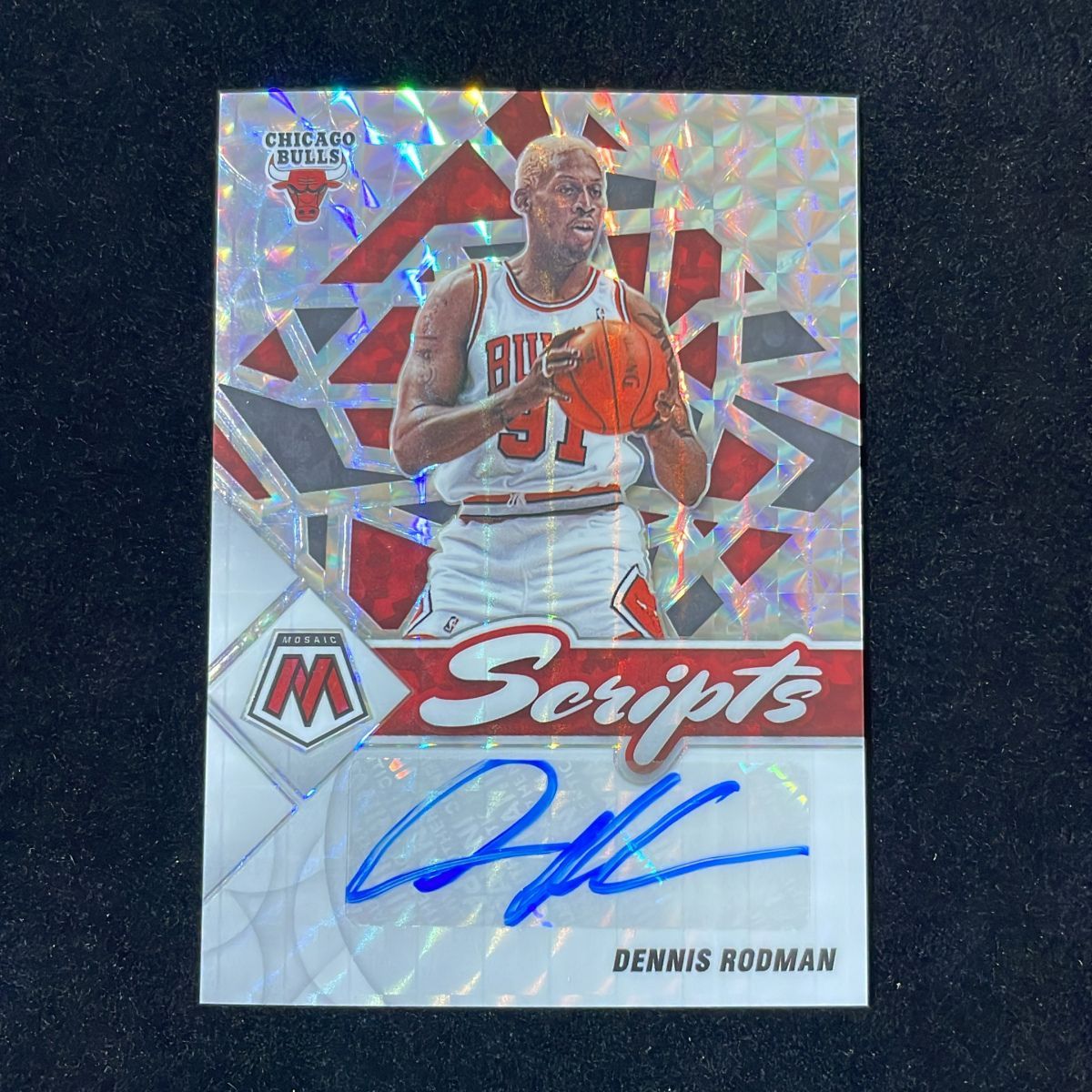 Dennis Rodman デニス・ロッドマン Panini Mosaic Scripts 2021-22 Auto 直筆 サイン ブルズ Bulls