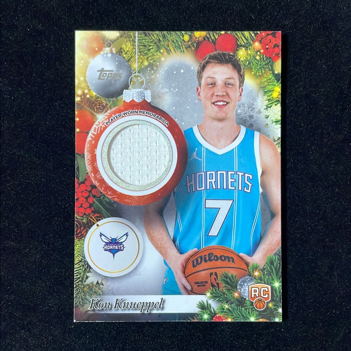 Kon Knueppel コン・カニップル Topps Holiday Mega 2025-26 RC Jersey 