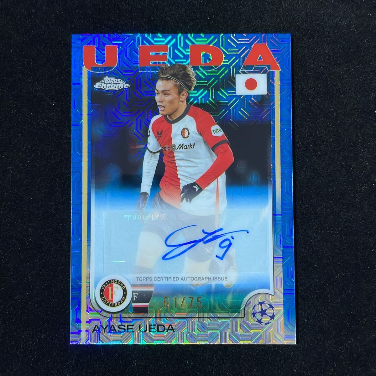 上田綺世 Ayase Ueda Topps Chrome UCC Japan Edition 2024-25 /75 