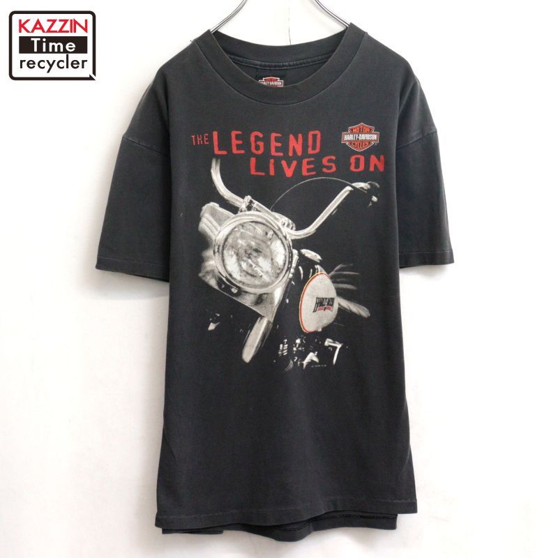 90s USA製 vintage HARLEY DAVIDSON 半袖Ｔシャツ メンズ 表記Lサイズ