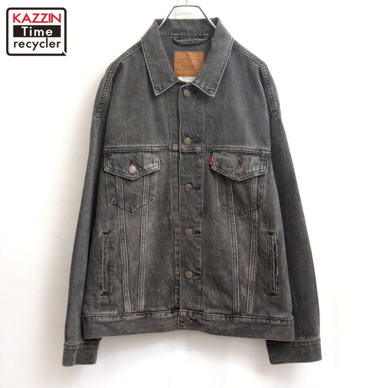 00s Levi's PREMIUM ブラック デニムジャケット メンズ 表記Sサイズ