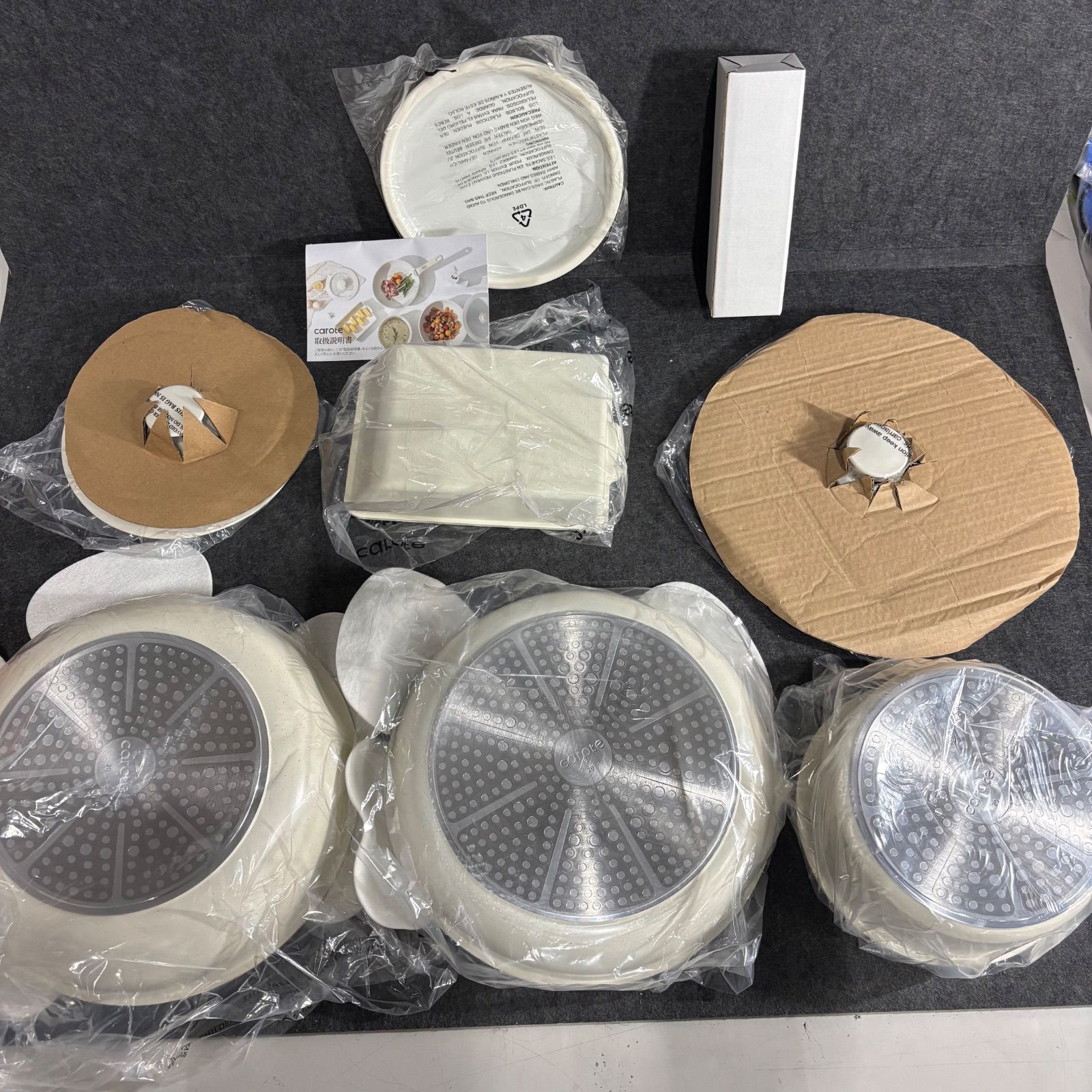 新品 CAROTE カローテ フライパン セット 10点 IH·ガス火対応 「アイス