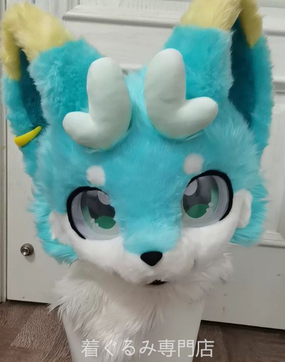 犬　猫　着ぐるみ ヘッド全頭　ヘッド ケモノ ファースーツ ぬいぐるみ コスプレ コスチューム Kurumi 一点物 C266