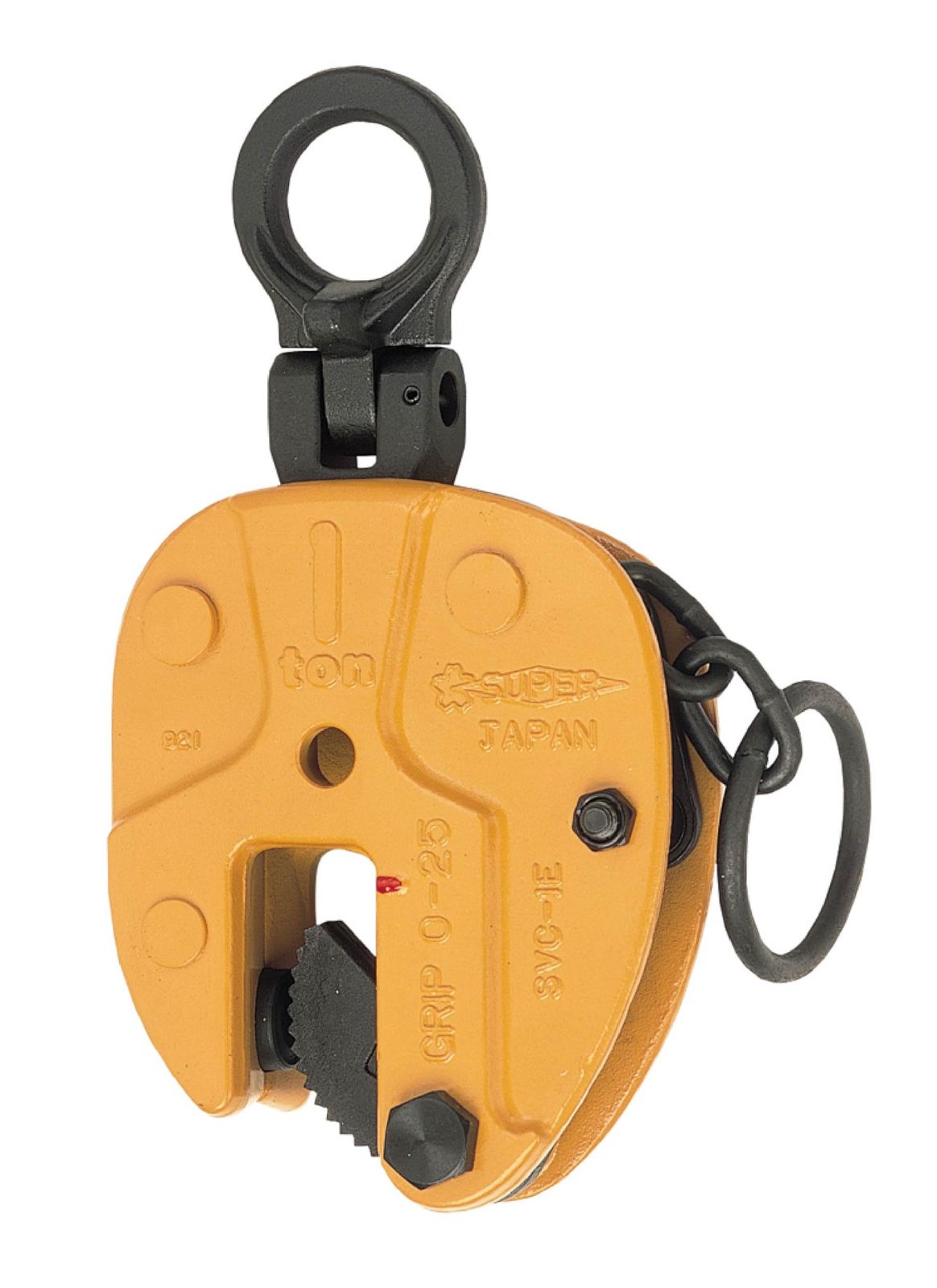 新品 タテ吊クランプ(ロックハンドル式・自在シャックルタイプ) 基本使用荷重0.3ｔ(RFIDチップ搭載/S・M・A・Я・T管理アプリ対応)