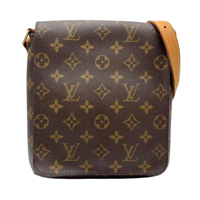 ルイ・ヴィトン LOUIS VUITTON ミュゼット・サルサ ショート M51258 ブラウン モノグラム/レザー レディース ショルダーバッグ