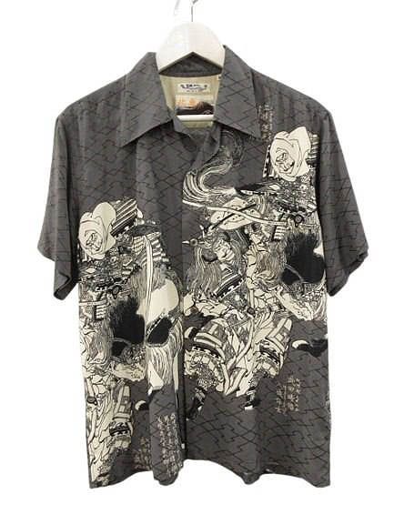 サンサーフ 東洋 SUN SURF × 葛飾北斎 スペシャルエディション アロハシャツ M SS39460 画本武蔵鐙 ハワイアンシャツ