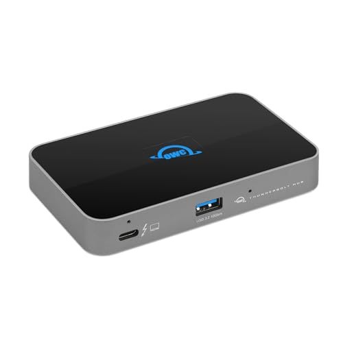 【新品】【OWC直営】OWC Thunderbolt Hub（サンダーボルト ハブ）Thunderbolt 4 ×3 / USB-A ×1 / 40Gbpsデータ速度 / 独立型デイジーチェーン ×3 / 4K-8K接続 / 最大2台の8K接 ab408965