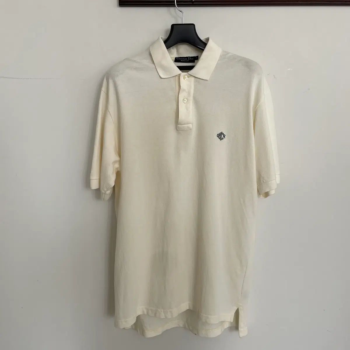 クリスチャンディオール クリーム 白 PK ピケ 半袖 Tシャツ