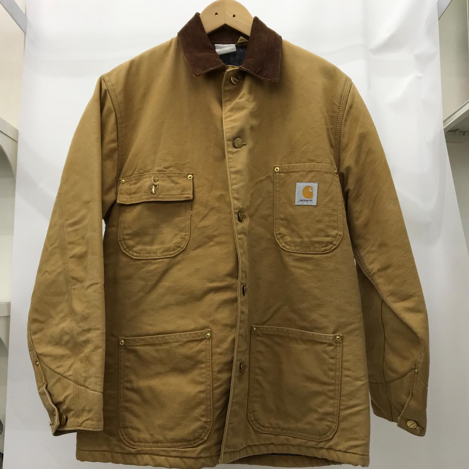 Carhartt カーハート ジャケット カバーオールt ベージュ ブランド 程度B メンズ ダックジャケット ベージュ