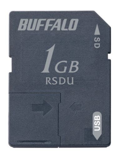 新品 バッファロー USB2.0対応SDカード 1GB RSDU-1G