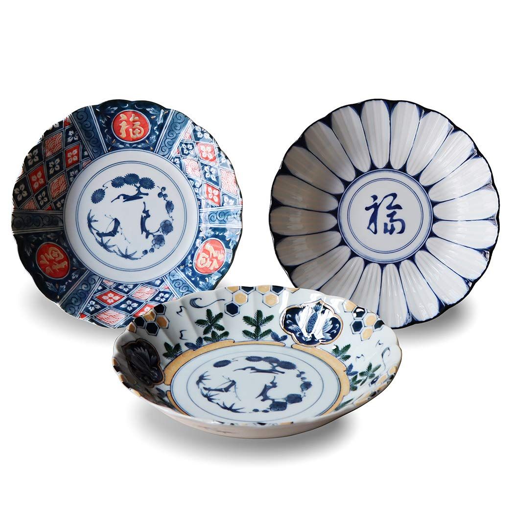 新品 アワサカ(Awasaka) 皿 深皿 AWASOME 言祝ぎ 直径23.5cm 3枚セット 7-2090