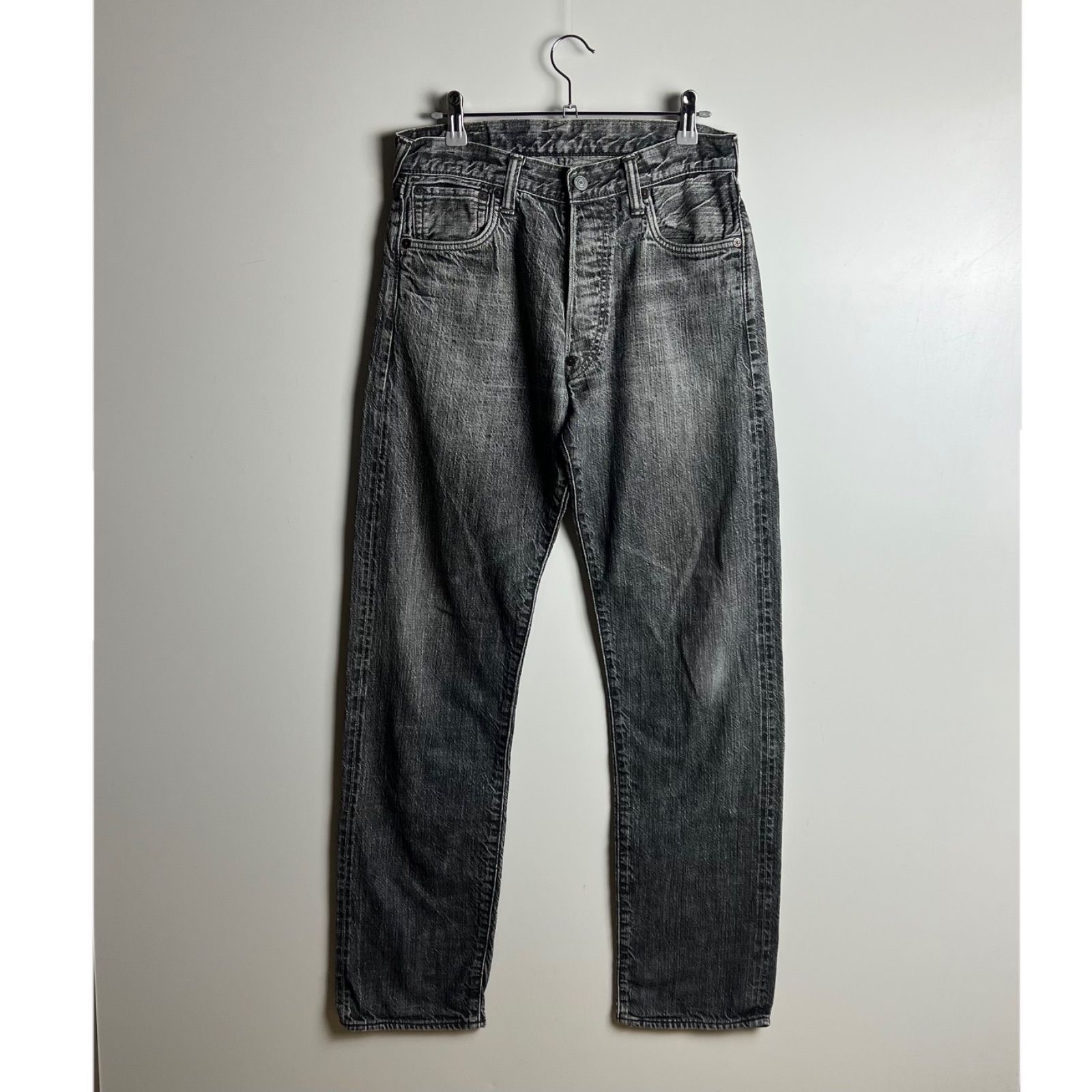 EVISU JAPAN made BLACK denim pants w31 エヴィス エビス ブラック