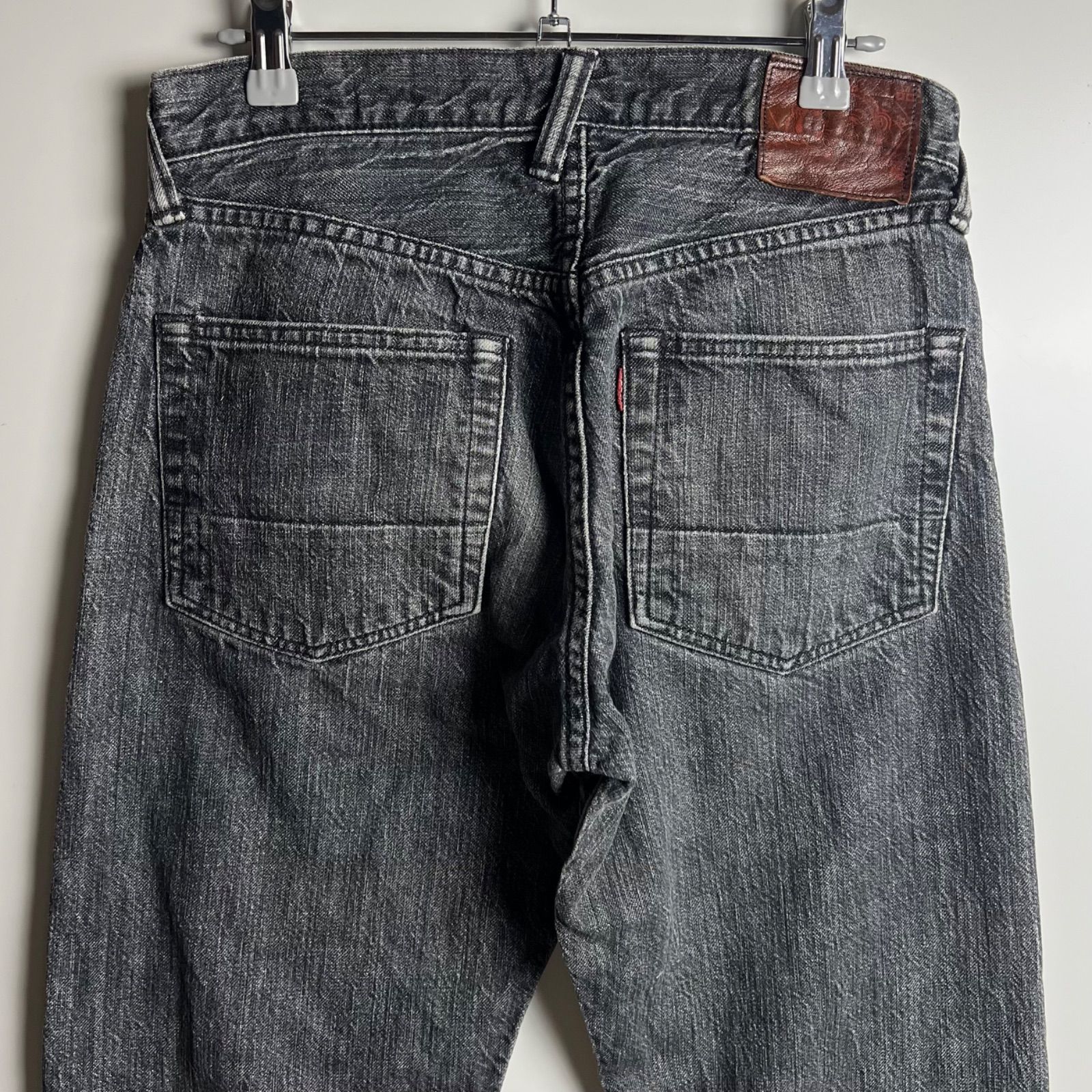パンツ EVISU Black Denim EVISU JAPAN made BLACK denim pants w31 エヴィス エビス ブラック