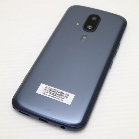 新品同様 SIMフリー らくらくスマートフォン F-53E ネイビー スマホ