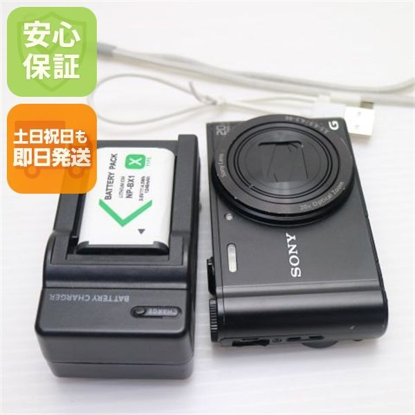 美品 DSC-WX300 Cyber-shot ブラック 即日発送 デジカメ SONY 本体 土日祝発送OK 03000