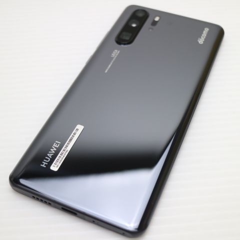 新品同様 HW-02L HUAWEI P30 Pro ブラック スマホ 本体 白ロム 土日祝