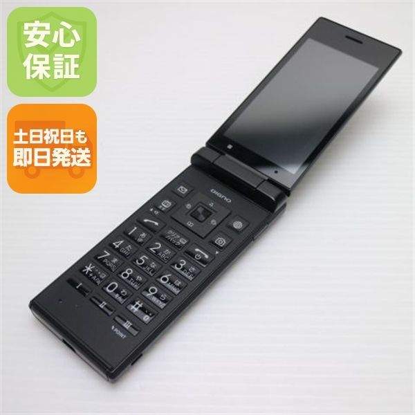 美品 701KC DIGNO ケータイ2 ブラック スマホ 本体 白ロム 土日祝発送OK 03000