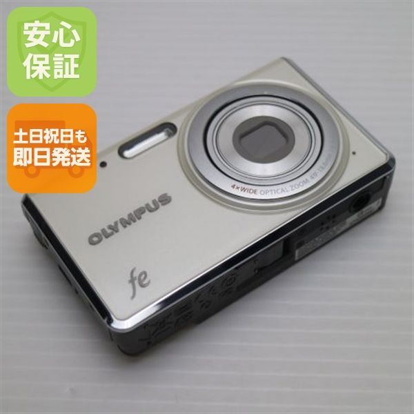 超美品 FE-4020 パールホワイト 即日発送 OLYMPUS デジカメ デジタルカメラ 本体 土日祝発送OK 03000