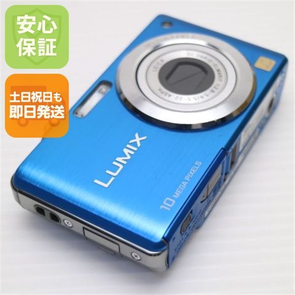 超美品 DMC-FS7 ブルー 即日発送 Panasonic LUMIX デジカメ 本体 土日祝発送OK 03000