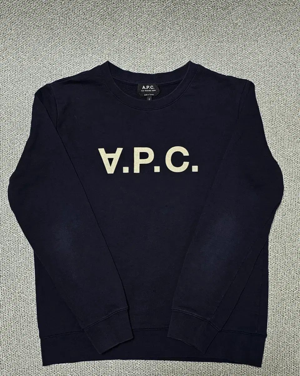 Sサイズ 正規品 A.P.C. アーペーセー V P C ネイビー スウェット Tシャツ