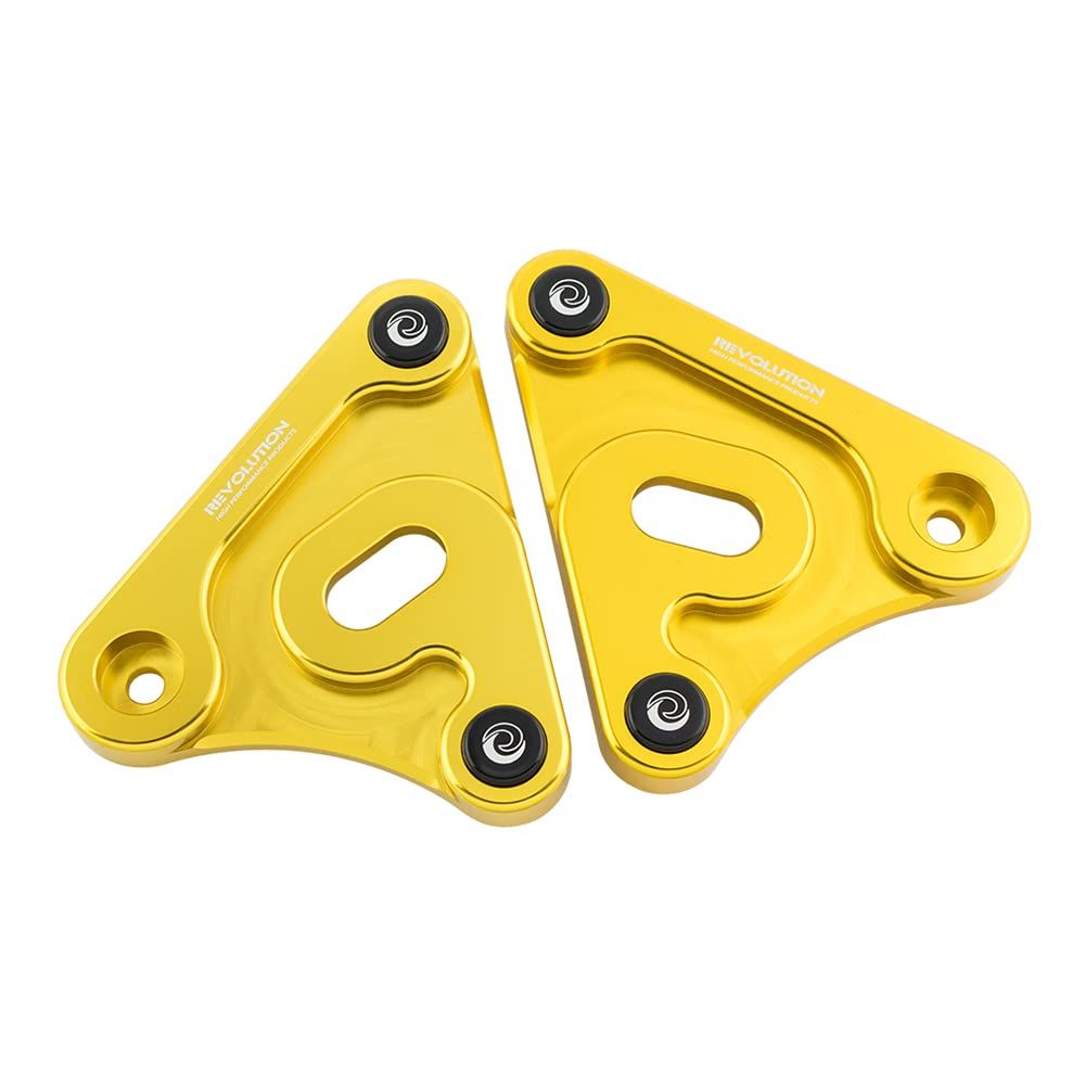 新品 GTR REVOLUTION ホンダ モンキー125 ダックス125ヘッドライトブラケット HONDA MONKEY125 DAX ST125 HEADLIGHT BRACKET (Yellow)